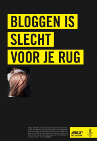 Bloggen is slecht voor je rug