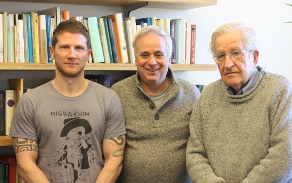 Frank Barat, Ilan Pappé en Noam Chomsky