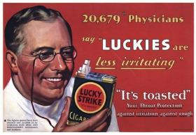 De tabakstrategie van luckies bestond in het zaaien van twijfel