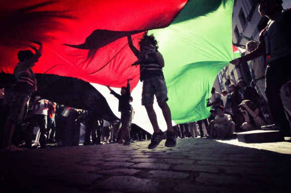 Protestactie voor Gaza in Brussel