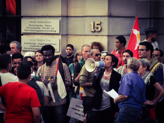 Protestactie voor Gaza in Brussel