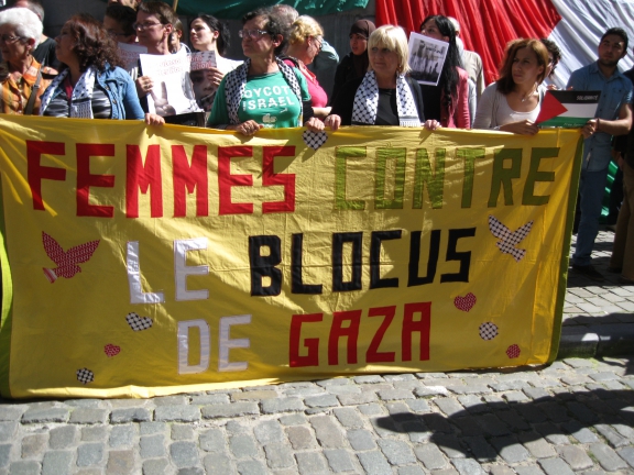 Protestactie voor Gaza in Brussel