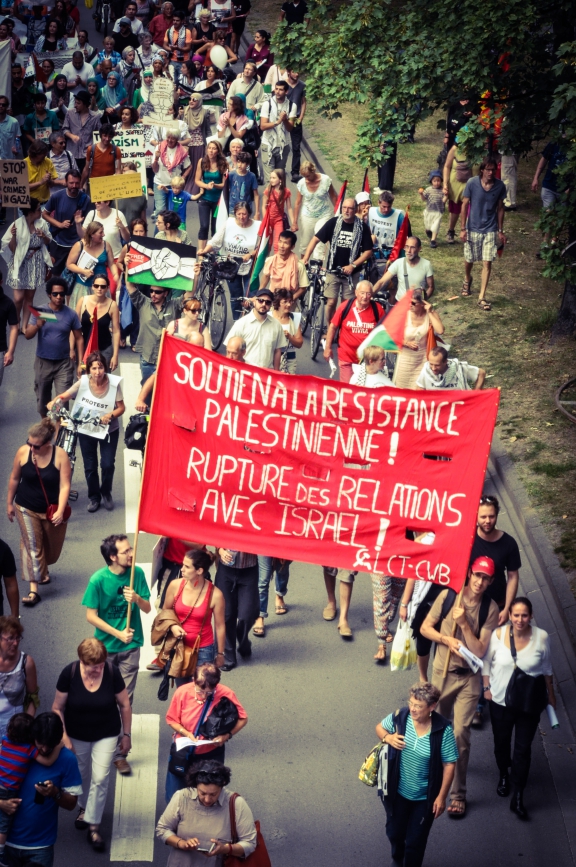 Tienduizend vreedzame betogers samen in Brussel om vrede en rechtvaardigheid te eisen voor Gaza en Palestina