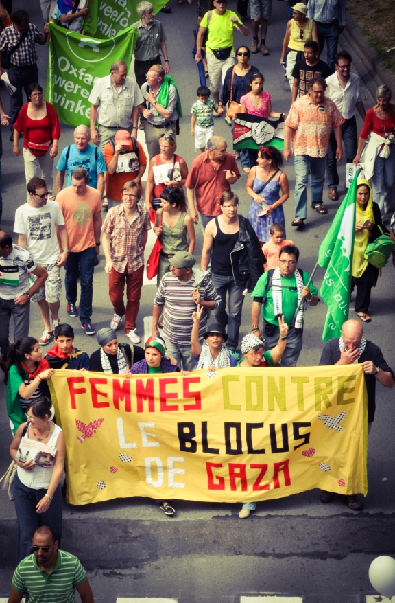 Tienduizend vreedzame betogers samen in Brussel om vrede en rechtvaardigheid te eisen voor Gaza en Palestina