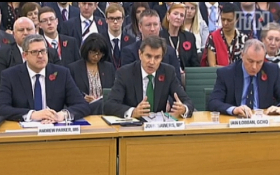 De bazen van de Britse MI5, MI6 en GCHQ kwamen in een parlementszitting aan het woord