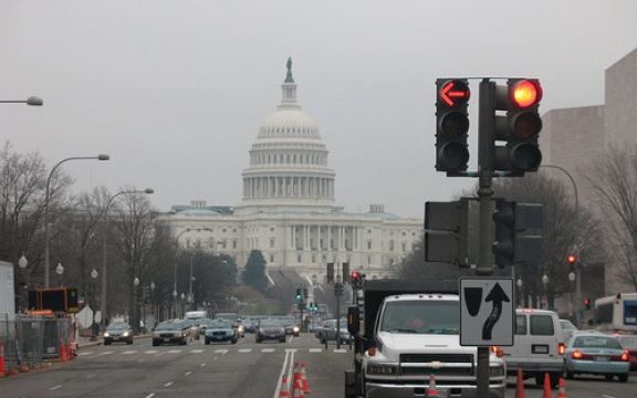 Het Amerikaanse Congresgebouw waar beide parlementen (the House and the Senate) zetelen