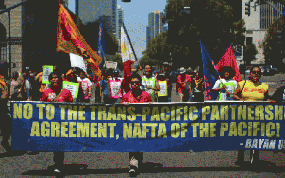In de landen rond de Stille Oceaan zijn de protesten tegen het TPP-akkoord reeds volop bezig. In de EU moet dat verzet nog starten