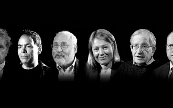 John Perkins, Max Keiser, Joseph Stiglitz, Gillian Tett, Noam Chomsky en Lawrence Wilkerson zijn enkele van de personen die in de film aan bod komen