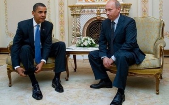 Poetin en Obama bij een vorige ontmoeting
