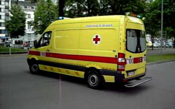 Een ambulance van de Luikse spoeddiensten