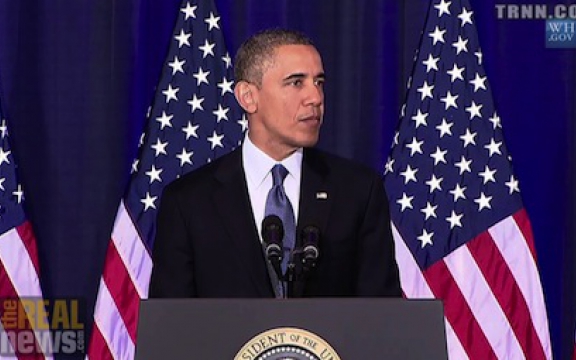 Obama gaf op 29 januari 2014 de jaarlijkse State Of The Union voor het Amerikaanse parlement