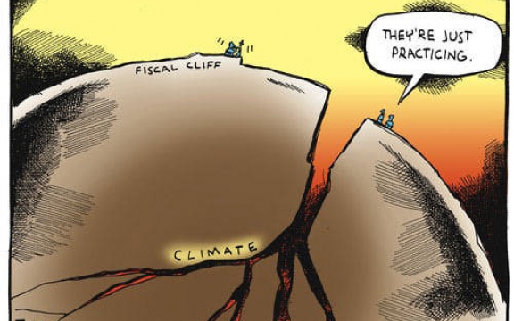 Ze zijn al wat aan het oefenen (voor de afgrond van de klimaatwijziging)