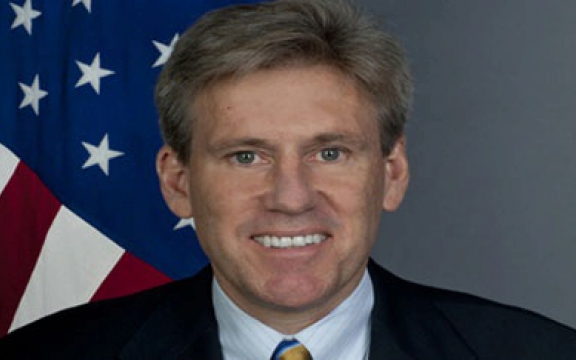 Christopher Stevens, 52 jaar, VS-ambassadeur, vermoord in het Amerikaanse consulaat in Benghazi samen met drie van zijn medewerkers