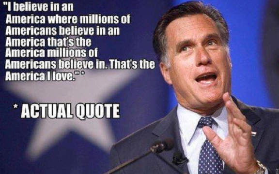 Dit is een echte quote van Romney