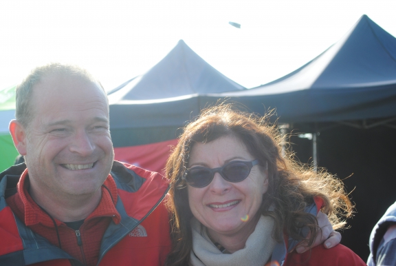 Jan en Marian, 47 en 42 jaar, komen vanuit Brugge uit solidariteit