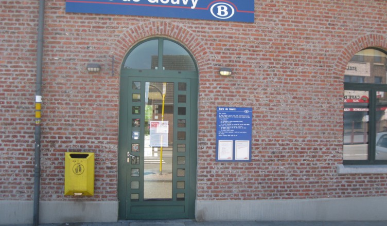 Het station van Gouvy op de lijn Luik-Luxemburg