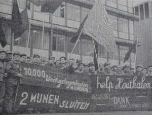 Een delegatie mijnwerkers in Brussel krijgt geen gehoor bij de minister