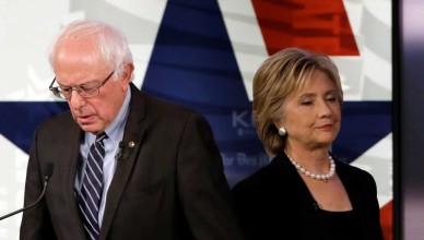 Bernie Sanders en Hillary Clinton