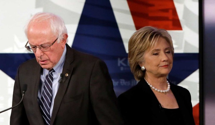 Bernie Sanders en Hillary Clinton