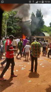 Protesten in de hoofdstad Ouagadougou in 2014