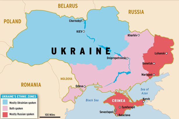 Oekraine ethnische zones
