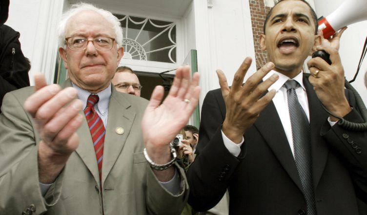In 2006 kwam kersvers federaal senator Barack Obama campagne voeren in Vermont voor onafhankelijk lid van de Kamer Bernie Sanders, die toen een eerste gooi deed naar een zetel in de federale Senaat (mic.com)