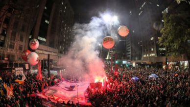 Op 10 juni 2016 protesteerden meer dan 100.000 betogers in São Paulo tegen de 'staatsgreep'
