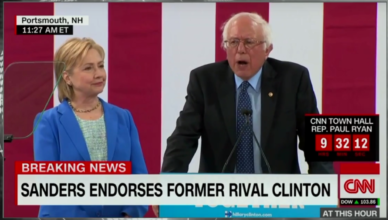 Bernie Sanders endorses Hillary Clinton