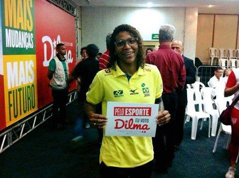 Rafaela Silva stemt voor Dilma