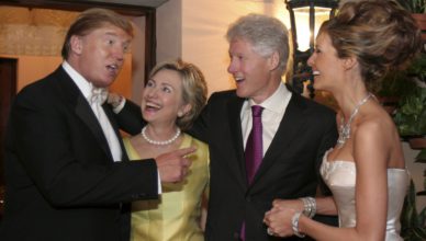 Donald Trump steunde ooit de kandidatuur van Democraat Bill Clinton.
