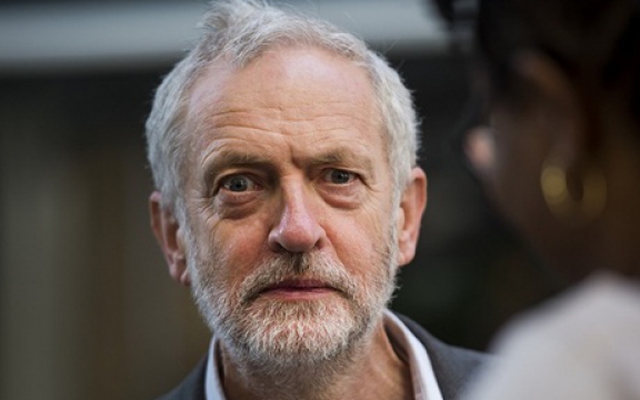 Jeremy Corbyn, sinds 24 september 2016 voorzitter van Labour met 61,8 procent van alle stemmen