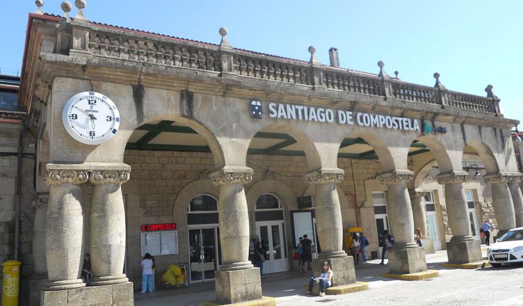 Het treinstation van Santiago de Compostela, een van de Spaanse steden 'vrij van Israël-apartheid'
