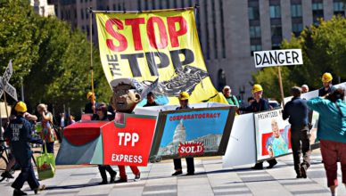 Anti-TPP-protest is in de VS al jaren actief