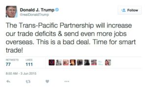 Trump tegen het TPP