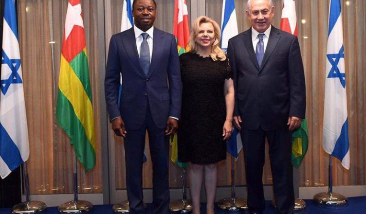 President Fauré Gnassingbé van Togo op bezoek bij eerste minister Benjamin Netanyahu van Israël
