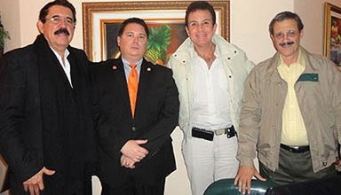 Manuel Zelaya en Salvador Nasralla