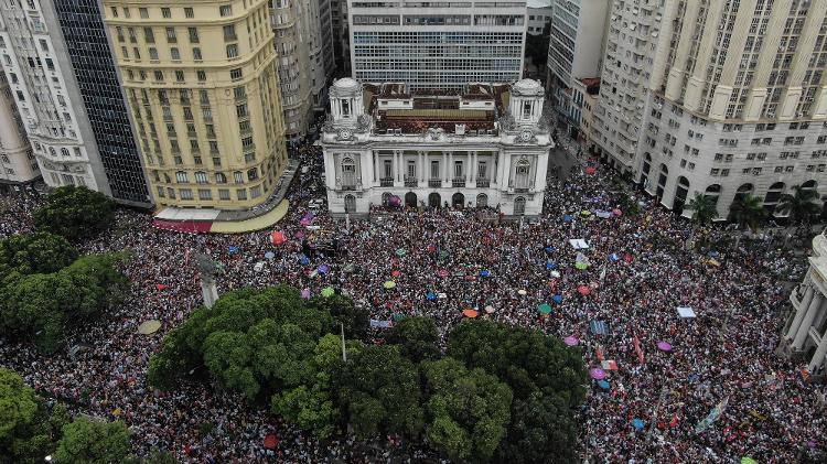 Vrouwenbetoging van 29 september in Rio de Janeiro