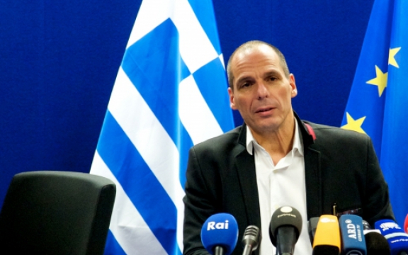 Grieks minister van Financiën Yanis Varoufakis