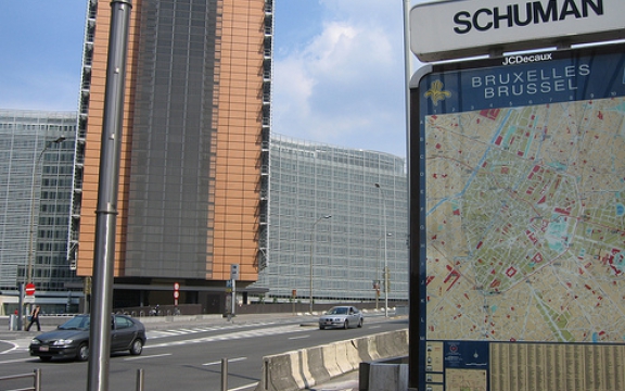 Het Berlaymont-gebouw, basis van de Europese Commissie, waar lobbyisten kind aan huis zijn