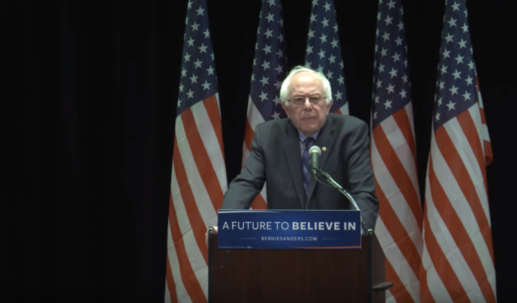 Bernie Sanders tijdens een toespraak op 5 januari 2016: Wall Street Reform and Financial Policy